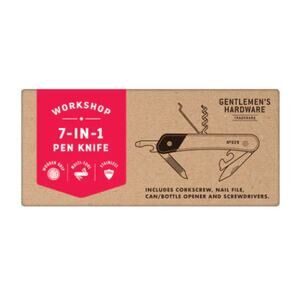 Gentlemen's Hardware Trusty 7 in 1 Pen Knife Multi Tool  NWT